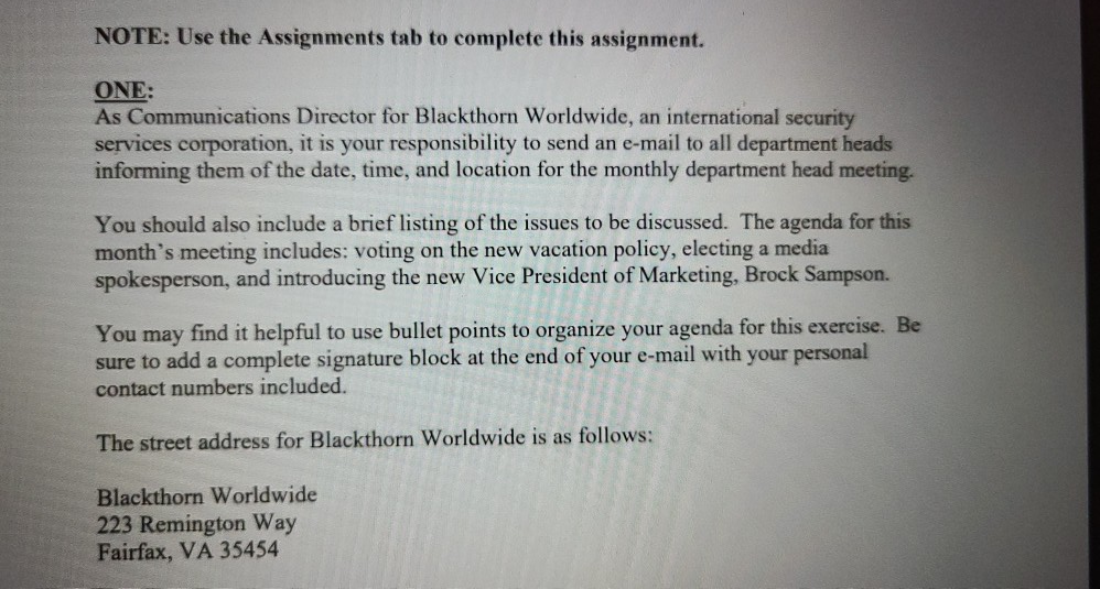 write a formal email using the information in the