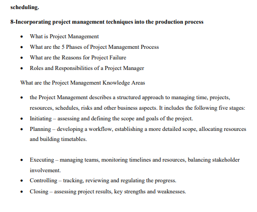 *please answer each question scheduling.