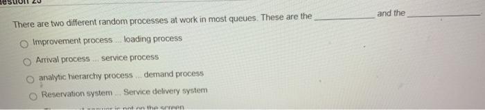 and the There are two different random processes