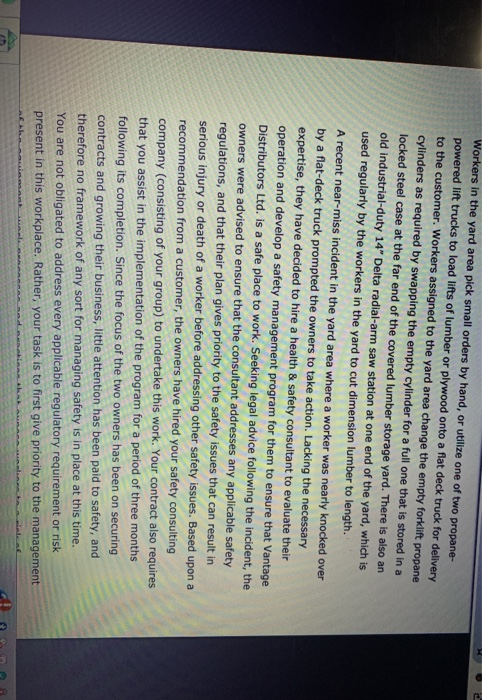Case Study Scenario: Vantage Distributors Ltd.