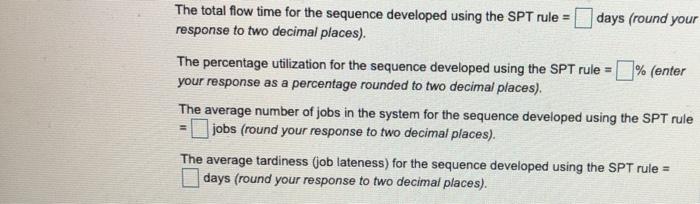 a Using the EDD (earliest due de decision rule
