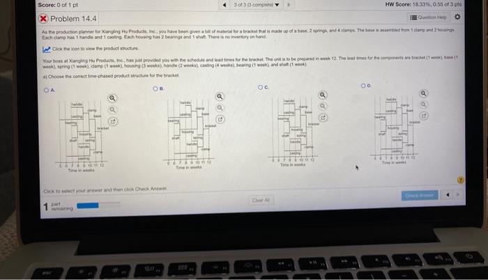 A. choose the coreect time-phased product