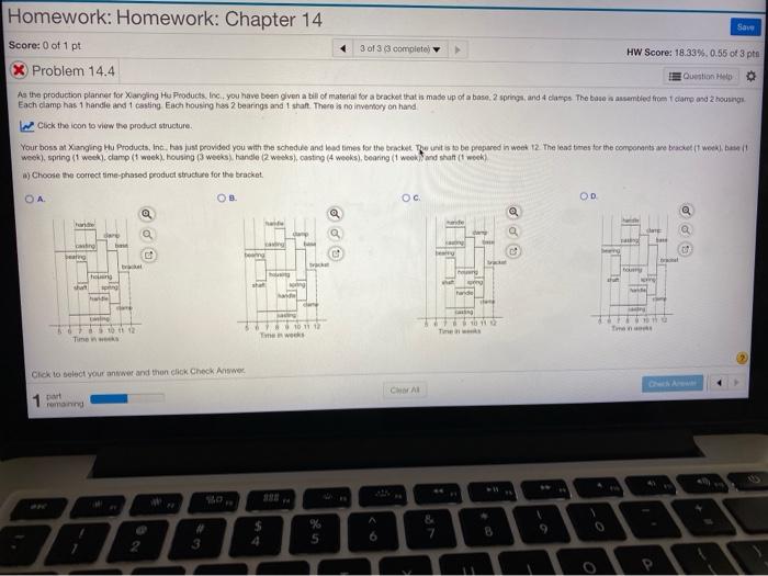 A. choose the coreect time-phased product