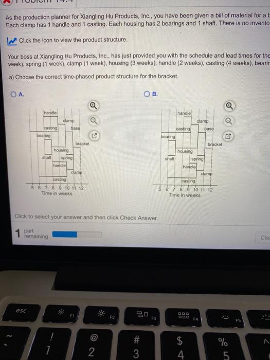 A. choose the coreect time-phased product