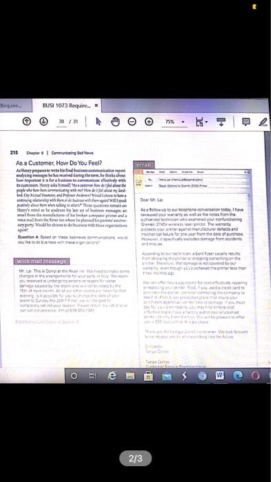 Instructions In order to complete your case