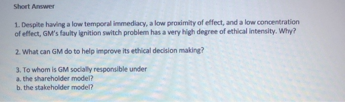 this is principal management case study Short