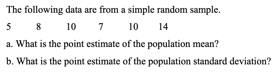 SOLVE USING R The following data are from a