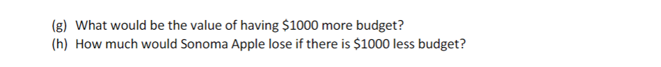 2. Remember the Sonoma Apple problem in the