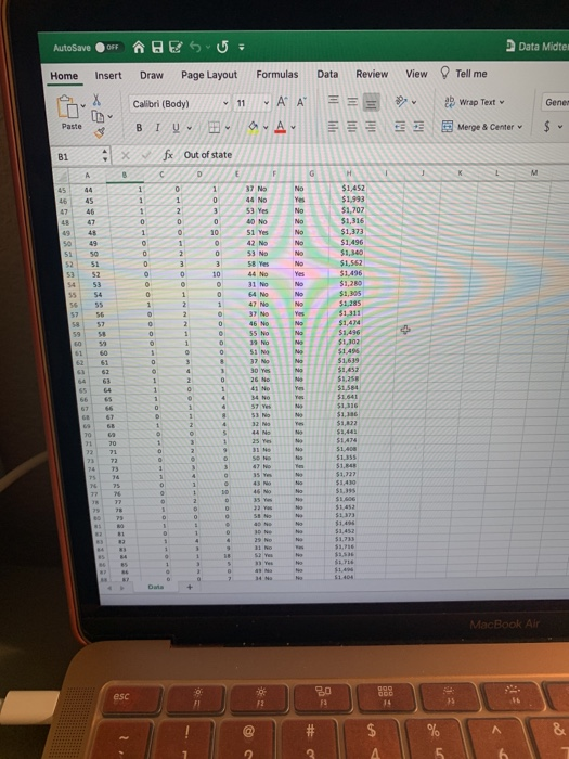 QUESTION 31 A vacation resort has collected data