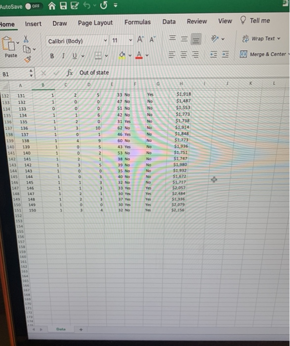 QUESTION 31 A vacation resort has collected data