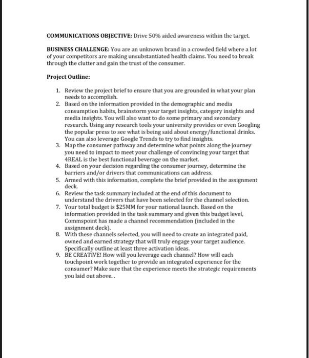 MEDIA PLANING ESSENTIALS FINAL PROJECT