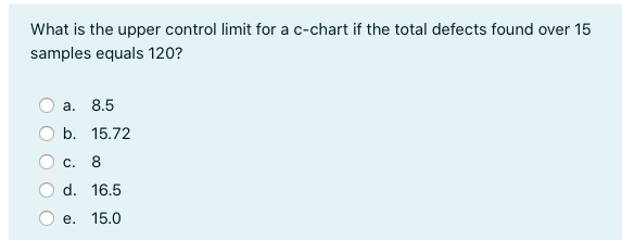 What is the upper control limit for a c-chart if
