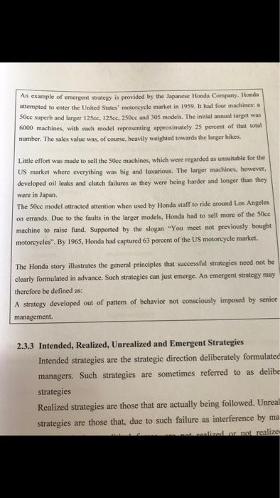 Assignment to be taken in two weeks.. 1. Discuss