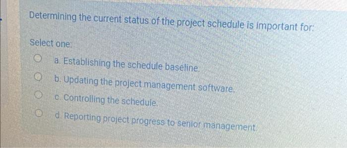 Comparing target schedule dates with the actual