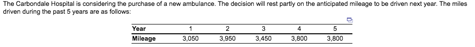 a) Using a 2-year moving average, the forecast
