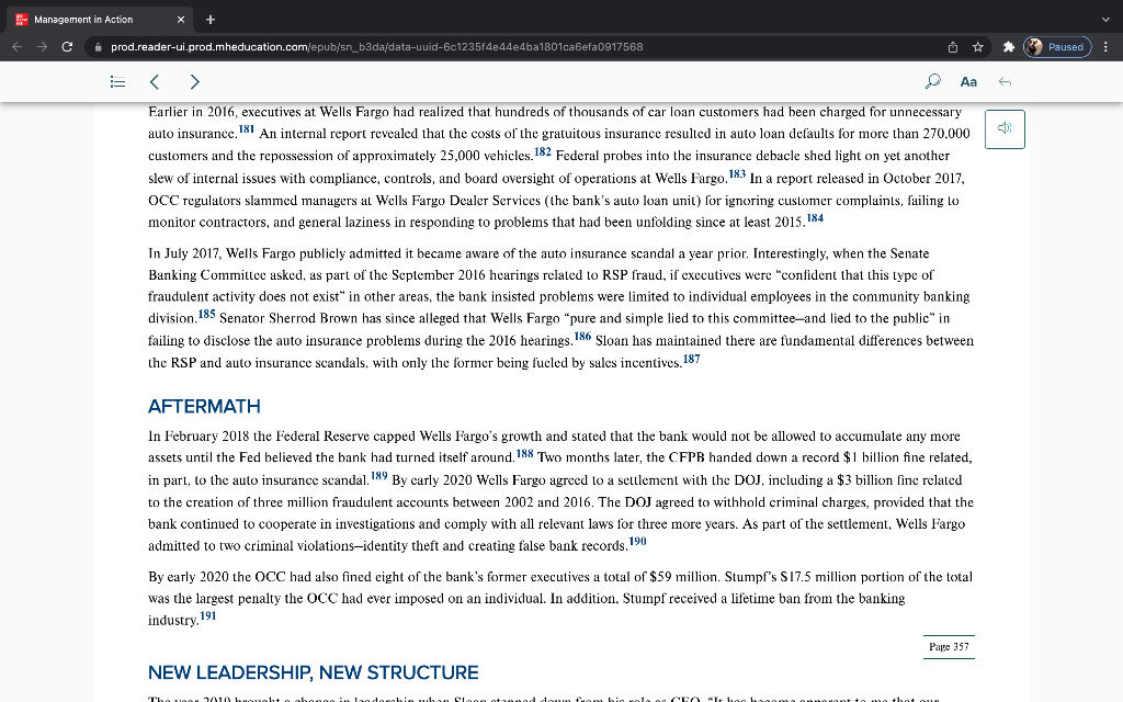 Please answer #4 and #5 Se Management in Action C