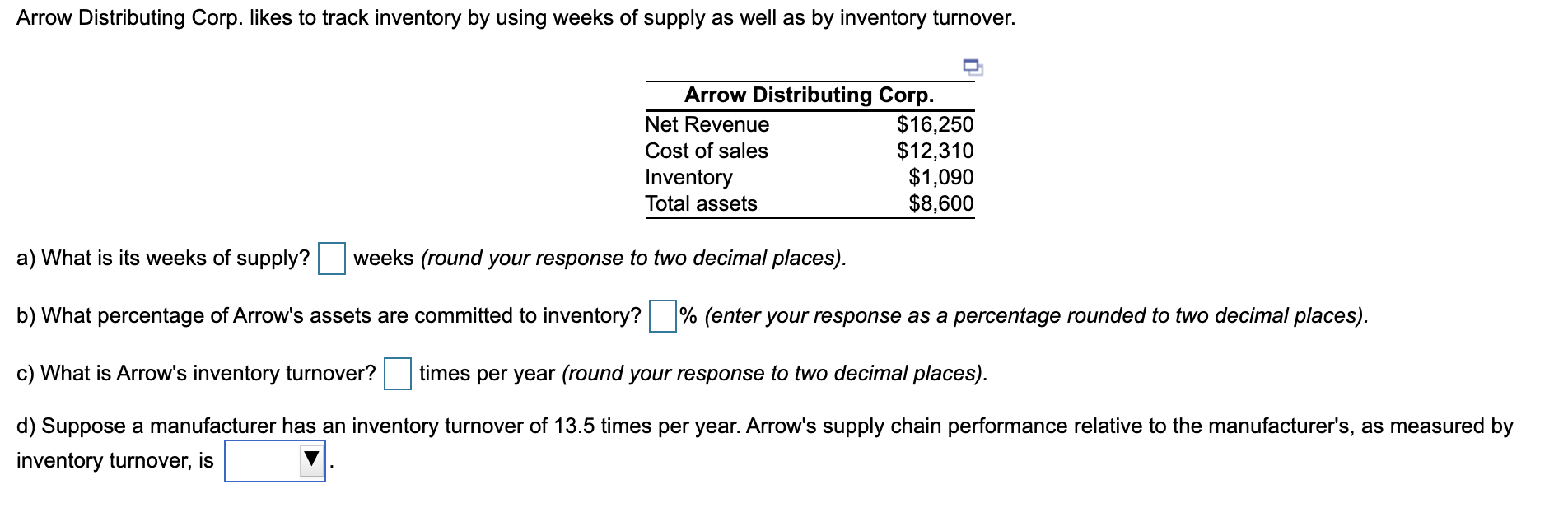 Arrow Distributing Corp. likes to track inventory
