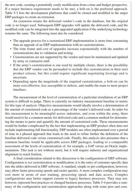US Army 2. What were the key implementation