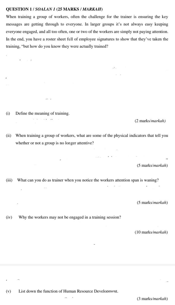 QUESTION 1/SOALAN 1 (25 MARKS / MARKAH) When