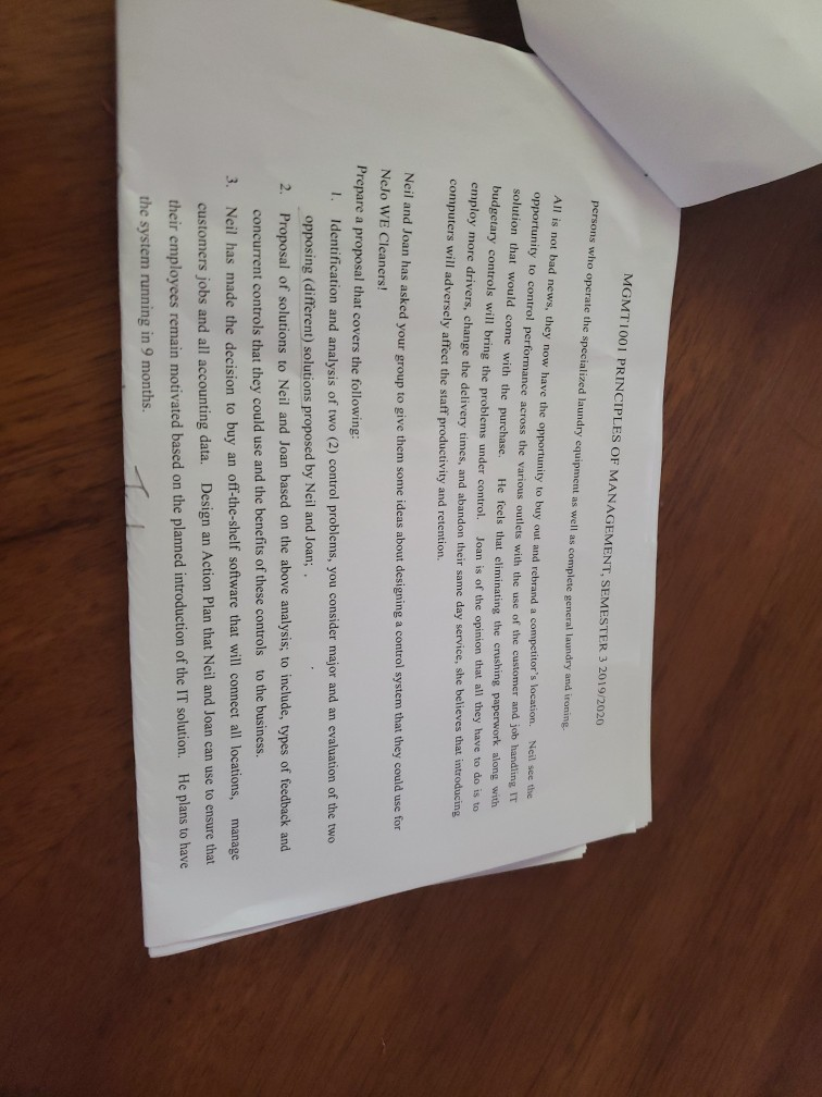 Assignment 2- Nejo WeCleanert - Small Business on