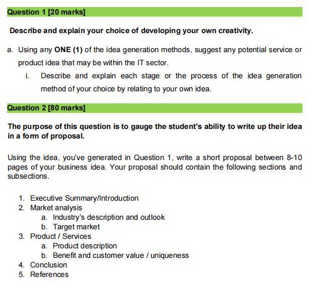 Describe and explain your choice of developing
