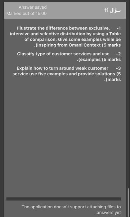 Answer saved Marked out of 15.00 11 Illustrate