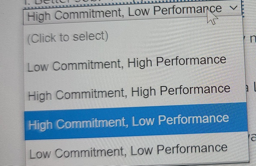 Task Performance High Low Apathetic Star High