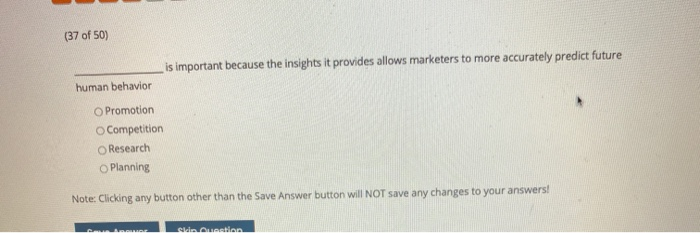 (37 of 50) is important because the insights it