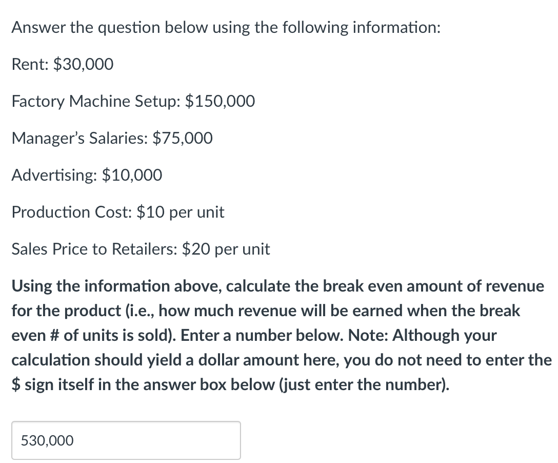 Answer the question below using the following