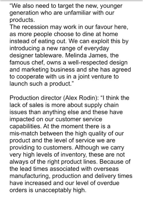 Case Study - Rugeley Tableware Rugeley Tableware