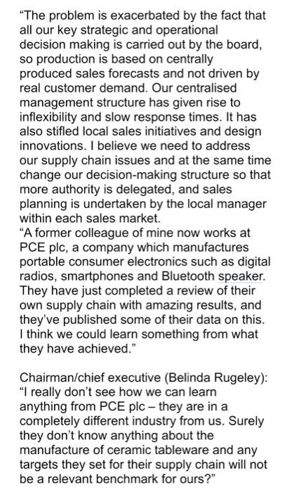 Case Study - Rugeley Tableware Rugeley Tableware