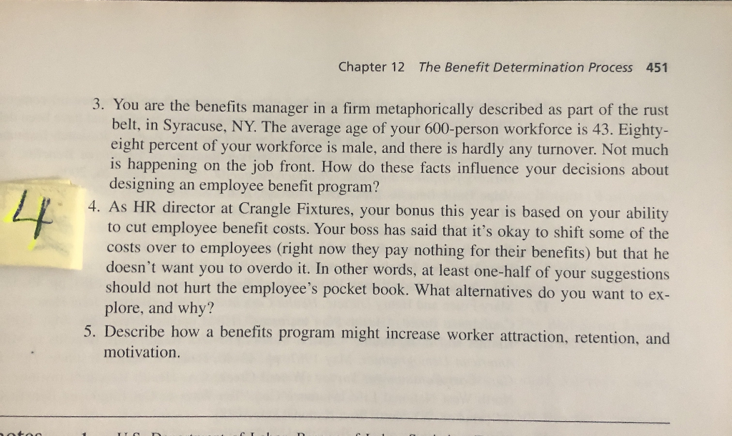 Analyze the review question #4 on chapter 12,
