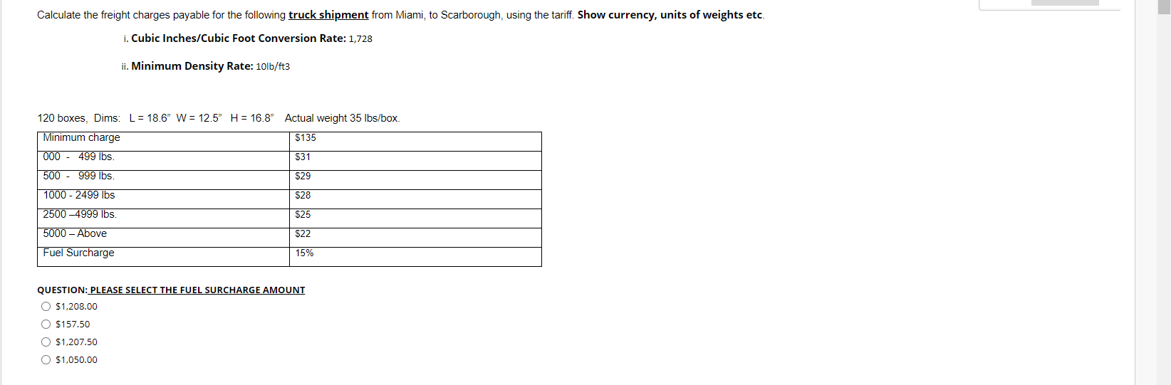 QUESTION 1 1 points Save Answer Calculate the
