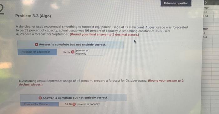 Problem 3-3 (Algo) A dry cleaner uses exponential
