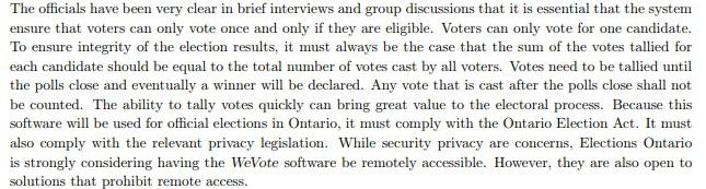 System: Template: Question: Elections Ontario is