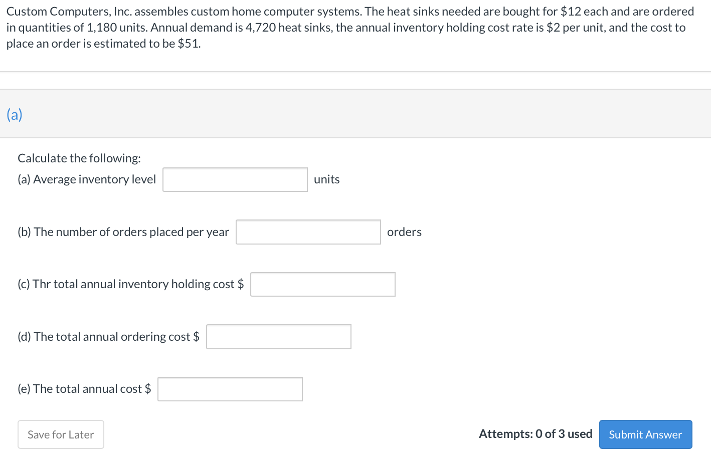 Custom Computers, Inc. assembles custom home