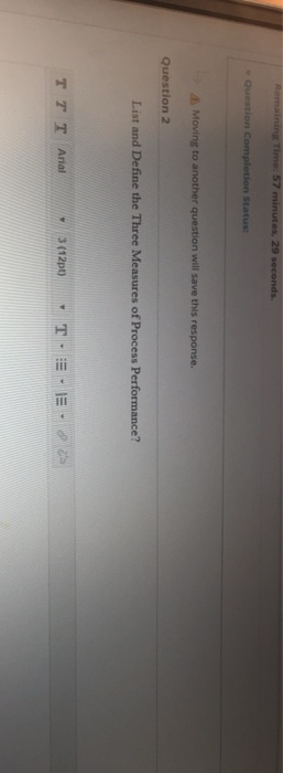 Remaining Time: 57 minutes. 29 seconds. Question