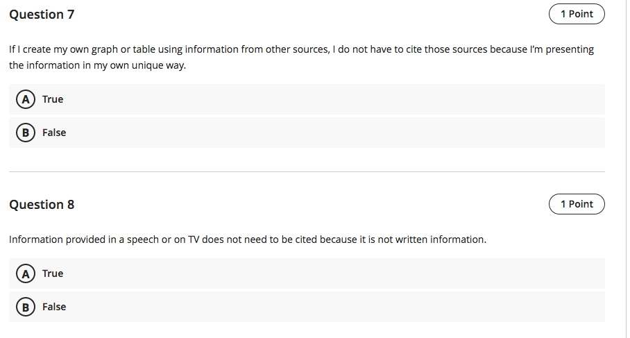 Question 1 Submitting information from the