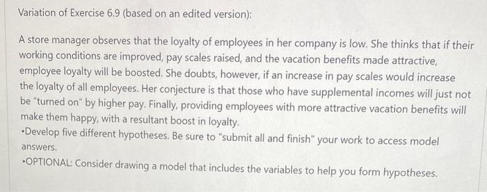 Variation of Exercise 6.9 (based on an edited