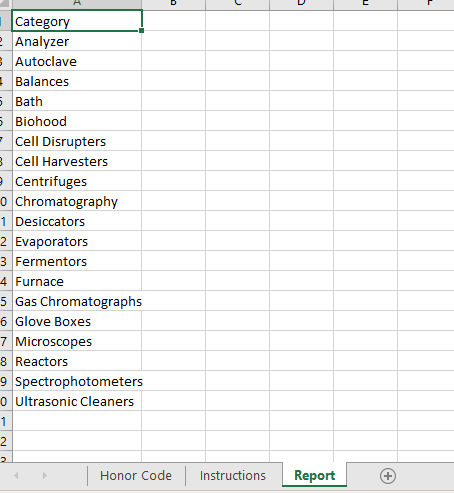 1. Import the data from your assigned text file.
