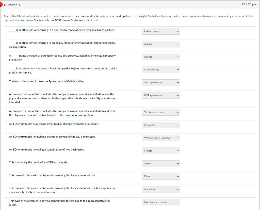 I got 20/25 on this. Please help me find which 2