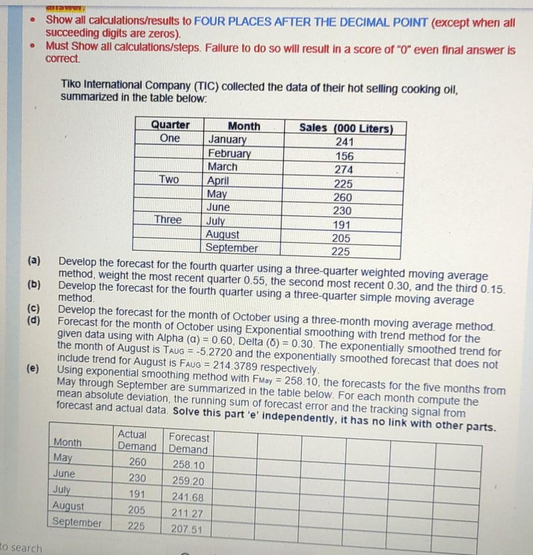 need to clear all points written in the question