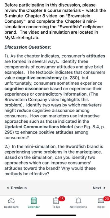 answer 1 & 2 Before participating in this