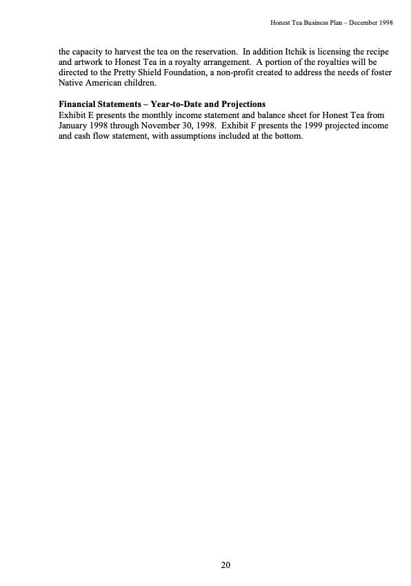 Please read the business plan given in your book