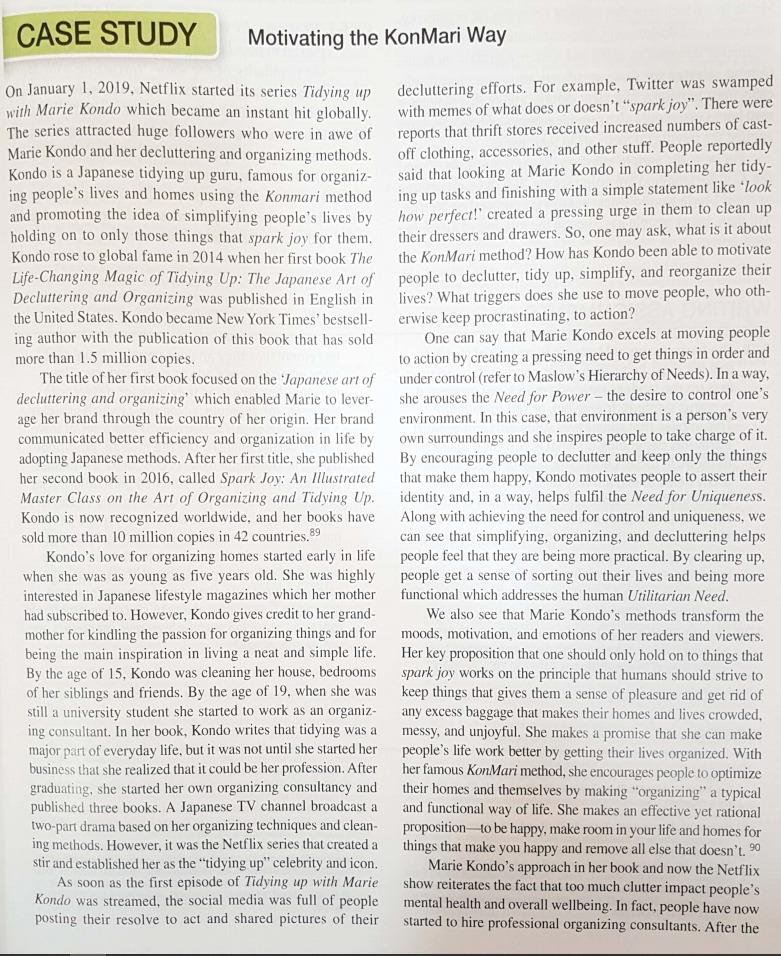 CASE STUDY Motivating the KonMari Way On January