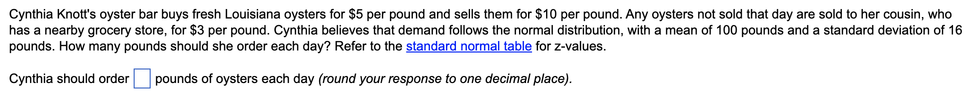 Cynthia Knott's oyster bar buys fresh Louisiana