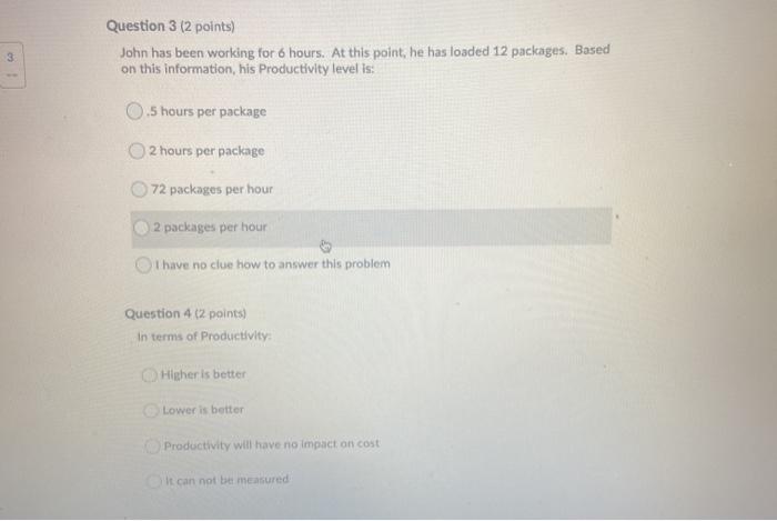 Question 1 (2 points) Saved A simple ratio to