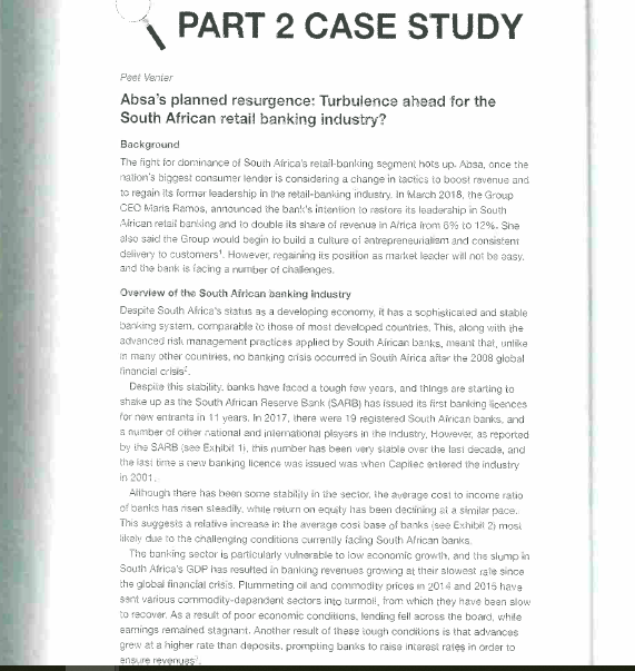 Use a resource based perspective base to explain