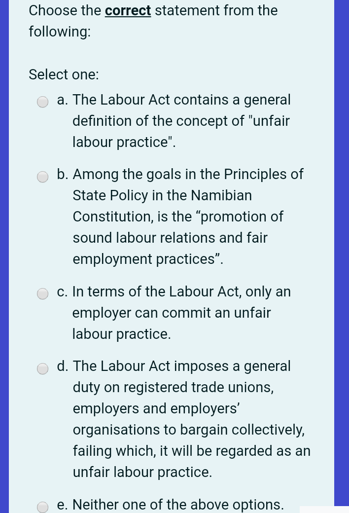 In a labour context, bargaining in bad faith