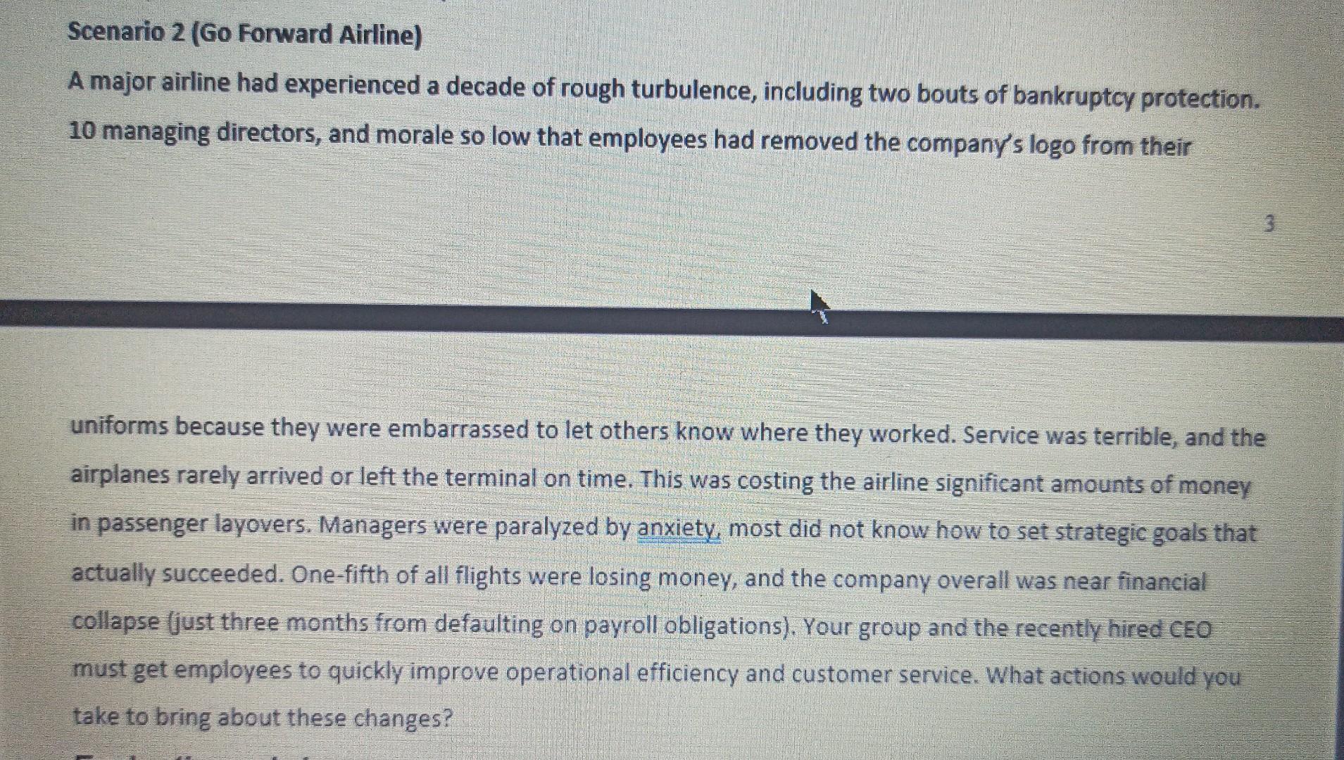 it's an organisation behaviour case study Case